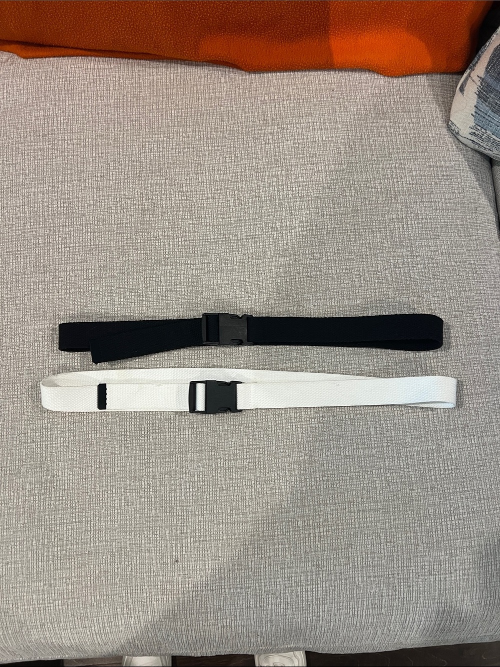 Minimalist Black and White Belts - Set of 2